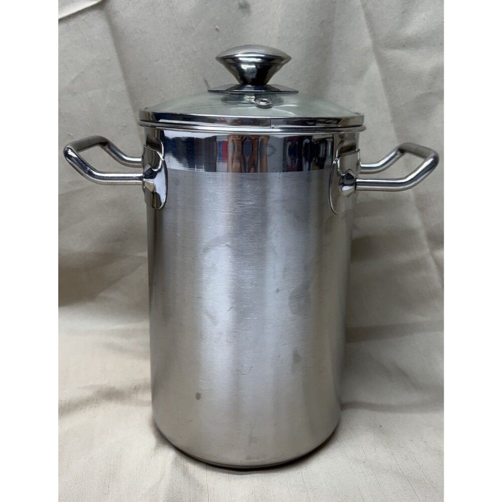 Wegmans 3.5 Qt Stainless Steel Asparagus Steamer Pot Pasta Cooker Basket Lid